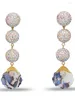 Серьги -грибы Retro Light Luxury Round Ball Temperumt Shell Long Sergring Peercing Aretes de Mujer Pendientes Brincos