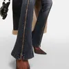 Pantaloni da donna 2024 primavera y2k retrò a gradiente lavato con cerniera decorativa jeans cotone jeans modella versatile donna versatile