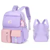 Bags Girls Kids Backpack School School Rucksack Primary Bookbags com pingente fofo de pingente para meninos meninas