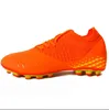 Men Soccer Shoes Football Boots Ultra-light Non-slip Long Spikes Outdoor Professional Cleats Grass Sports Shoes Match Sneakers