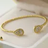 Bangle Classic 925 Sterling Silver InlaidZircon Droplet Bracelet for Women's Simple Fashion Brand Exquisite Jewelry Party Gift 231222