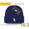 Polo Ralph 2023 Новый роскошный дизайнер Polo Beanie Unisex Осенний зимние шапочки вязаные шляпы мужчины женщины шляпы классические спортивные черепа Ralph 379