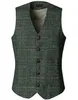 Herren Retro Business Vest Plain Classic Jacket Grob Tweed Slim Fit geeignet für den formellen Gürtel von Hochzeitskosmetikern 231222