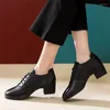 Dress Shoes Spring Dance Women's Leather Shoe Adult Square Red Dancing Sailor Shoes.