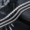 Rinntin 925 Bracelet tenisowy srebrnego dla kobiet 2 mm 3 mm 3 mm 4 mm sześcienna cyrkonowa bransoletka biżuteria hurtowa imprezowa prezent SB94 231221