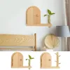 Plaques décoratives Couvercle de décoration d'autocollants muraux en bois avec surfaces de revêtement pour l'appartement de dortoir à domicile et El