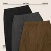 Mäns jeans inflation khaki breda benbyxor män löst fit kostym byxor manliga casual byxor plus storlek j231222