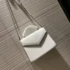 Sac de créateur de rabat classique Femme Caviar Blanc Sac petit portefeuille Sacs de corps en cuir de porte