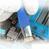 プロのハンドツールセットセットセットセーフブラシ抗静止マザーボードPCB電話修理のためのクリーニングダブルヘッドスーパーファインスチールドロップ配信dhqfy