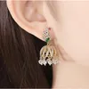 Orecchini a pennello Fashion Jhumki Jhumka tassel tassel Bollywood Rhinestone coreano nucleo di gioielli per la festa di nozze