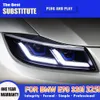 BMW E90 320I 325i 318i 05-12 LEDヘッドライトアセンブリDRLデイタイムランニングライト高ビームエンジェルアイプロジェクターレンズストリーマターンシグナル