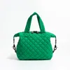 Mode lingge gewatteerde dames handtassen ontwerper gevoerde schoudertas nylon naar beneden katoen crossbody tas kleine tote kussen puffy puffy portemonnee 231221