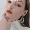 Stud Arrival Gold Silver Color Lock Stud Earrings For Women Men Exaggerated Ear Clip Stainless Steel Fashion Jewelry Gifts1553104