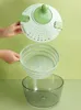 OnlyCook Plastics Salade Spinner Handmatige Vegetable Sla -wasmachine en droger Multifunctionele voedsel STrainer Keuken Accesosries 231221