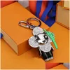 Keychains Lanyards Designer Luxury Keychain Elemy Sun-Flower Doll Pendant Kecheschains Panda Keys Buckle Mens Womens Bag Key Ornamen DH1EO
