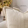 Cubiertas de almohadas a rayas boho para el cojín decorativo para el sofá cama de la sala de estar cubierta blanca y almohadas de almohadas de poliéster 45x45 231221