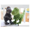 Animaux en peluche en peluche Jurassic Jurassic Toy Hy Wy Cartoon Craft Action Doll Baby Stuff Lot Dinosaur Christmas Drop Livrot Toys G DHQBG