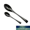 20 30 Stücke glänzende schwarze Wohnung Besteck Set 18 10 Edelstahl -Kabelwaren Steak Lnife Dinner Gabeln Spoons Silber Set1 FAC2051