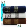 Towel 140X70Cm Luxury 100% Cotton Bath Brand Serviette Adte Embroidery Large Beach Towels Drop Delivery Home Garden Textiles Dh59H