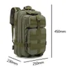 Outdoor Bags Men's 25L Backpack Sports Military Bags Outdoor Military Tactical Pocket Multifunctional Waterproof Hiking Camping BackpackL231222