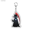 Kluczowe pierścienie kreskówkowe anime solo wyrównanie klęcznikiem śliczna akrylowa figura kawaii cień wisiorek keyring biżuteria cosplay fanów Kolekcja prezentsl231222