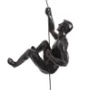 Dekorativa föremål Figurer 9st. Set Gold Creative Rock Climbing Men Sculpture Wall Hanging Harts Staty Figur Hantverk Hemmöbler Tillbehör 230704