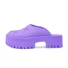 Dames heren klassiekers sandalen kamer slippers designer schoenen luxe dia zomermode plat glad met dikke slipper platform kamer huis dikke bodem dames 35-45