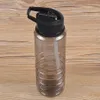 Flip Straw Drinks Sport Hydration Water Bottle езда на велосипеде в поход BPA Black2763
