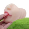 4d realistiska djupa hals Male Masturbator Silicone Artificial Vagina Mouth Anal Oral Sex Erotic Toy Sex Toys For Men Masturbate Q09955676
