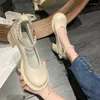 Sukiej buty 2023 platforma wysokie obcasy wygodne słodkie okrągłe sandały stope