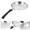 Pans Stainless Steel Saucepan Flat Bottom Frying Rounded Non-stick Cooking Utensils No-stick Home Wok