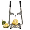 Manuell durianskellerverktyg Hand rostfritt stål katt bergs durian öppen skalmaskin