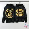 Hiphop Street Fleece HELLSTAR Hoodies Flame Portrait Print Hooded Sweatshirt Casual Loose Men Women Black Hell Star Hoodys 231221