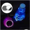 Other Event & Party Supplies Supplies 1Pcs Car Led Cars Cup Holder Bottom Pad Wheel Light Er Decorative Atmosphere Welcome Antislip Ma Dhoq4