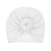 Hair Accessories Infant Turban Baby Hat Solid Color Donut Born Beanie Soft Cotton Head Wraps Turbans For Babies Kids Cap