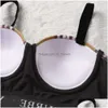 Bikinis Set Designer Bikini Badebekleidung Badeanzug Frauen Split konservativer Taille er Bauch zeigen dünne schlanke Fit -Mode -Gitter y Open Rücken Dhj0d