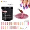 Nagellak zelfnivelleren 8 oz 225 g extensie Franse nagels 25 kleuren weken af ​​van UV LED -vernissen camouflage gel tips topcoat 230829 d dh3ug