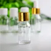 피펫 캡 탬퍼 캡 나사 캡이있는 10ml 투명 유리 드롭퍼 병 빈 10 ml esssentail 오일 병 액체 vials iaxt