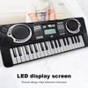 Portable 37 Keys Digital tangentbord LED Display Electronic Piano Children Musical Instrument Children Education Toy 231221