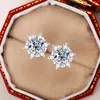 Studörhängen Caoshi Dainty Star Crystal for Women Silver Color Jewelry Engagement Ceremony vardagliga bärbara tillbehör gåva