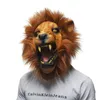 Maschere Halloween Props Leone Angry Lion Masches Maschere Animal Full Latex Masquerade Birthday Feste Maschera Abito Sely