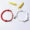 Link Bracelets Fashion Heart -shaped Magnetic Handicon Small Personality Couple Fastening Adjustable Bracelet 2PCS/set