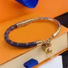 Брэнд браслет роскошные письма дизайнер Mens Bangle Women Fauxe Leather Bracelets Bracelets