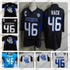 Jam NCAA Buffalo Bulls #46 Khalil K Black Vintage Jersey White Retro State University of New York College Football Men Women Youth Kid S-3XL