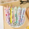 20Pcs/Lot Kawaii Cartoon 0.5mm Blue Ink Erasable Gel Pens Cute Press Magic Writing Pen Kids School Office Stationery