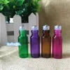 Colorful 5ml Glass Roller Bottles Wholesale With Metal Ball for Essential Oil,Aromatherapy,Perfumes and Lip Balms- Perfect Size for Tra Qpxa