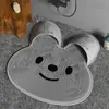 Bath Mat Rabbit Silicone Massage Floor Back Rub Tool Bathroom Nonslip Pad Foot Wash Dead Skin Removal Shower Room 231221