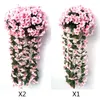 Декоративные цветы искусственные цветы на День святого Валентина Симуляция симуляция стена висящая корзина орхидея фальшивая шелковая лоза капля