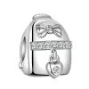 925 Silver European Fashion Digital Dog Family Perge Pendant adapté pour le bracelet à charme original de Pan Women