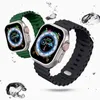 Broche en silicone pour Apple Watch Ultra 49mm 8 7 45mm 41 mm Sports Bracelet respirant pour iwatch 6 5 4 3 2se 44mm 42 mm 38/40 mm